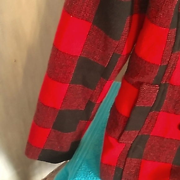 Polyester Small Black & White Checker Jacket Gently Worn - Picture 6 of 8